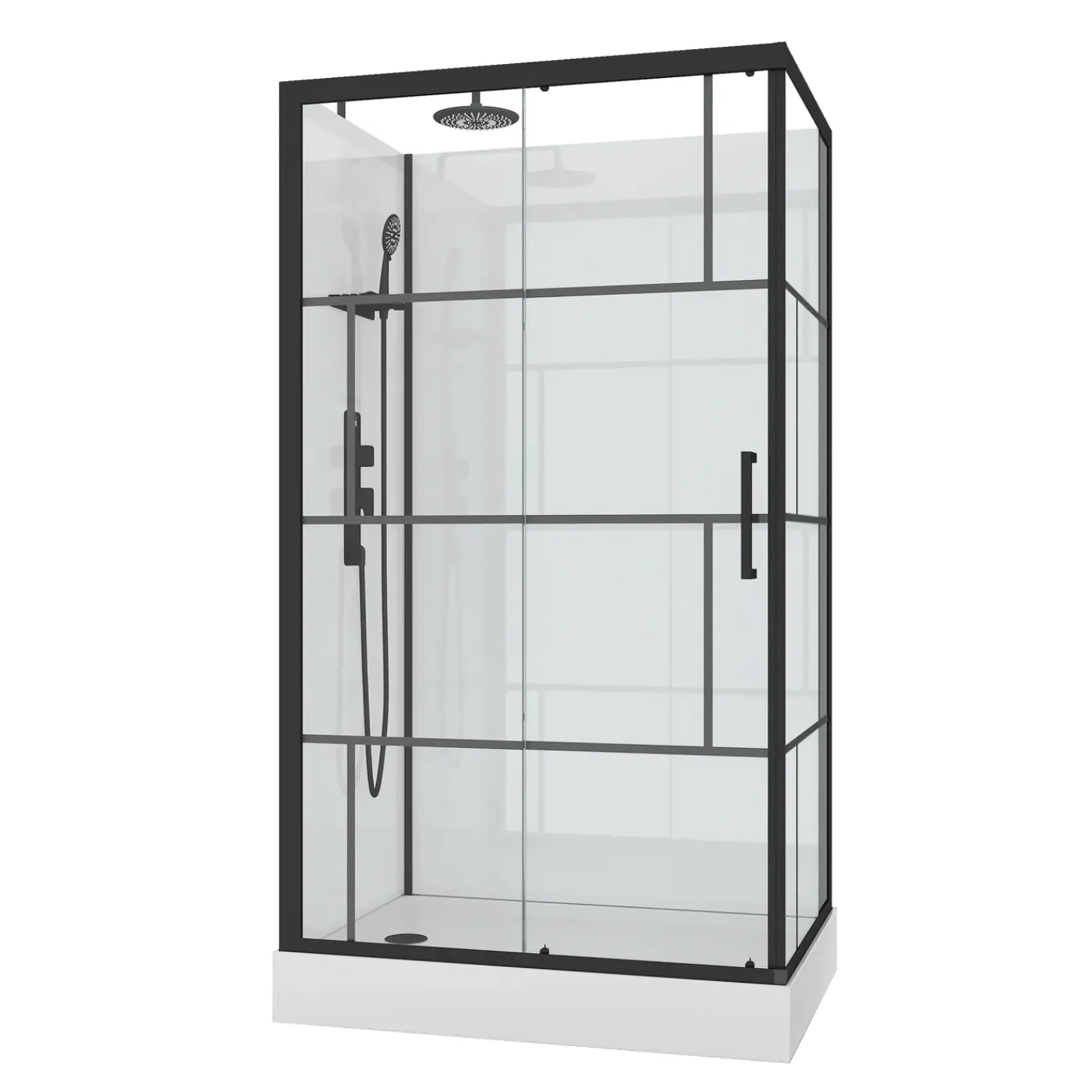 Aurlane - Douchecabine - Rubiq - Wit - 110x110x198cm