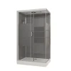 Aurlane - Douchecabine - Silvery Stripe - Grijs - 110x110x215cm