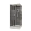 Aurlane - Douchecabine - Silvery Stripe - Grijs - 90x90x212cm