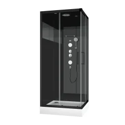 Aurlane - Douchecabine - Space - Zwart - 90x90x215cm