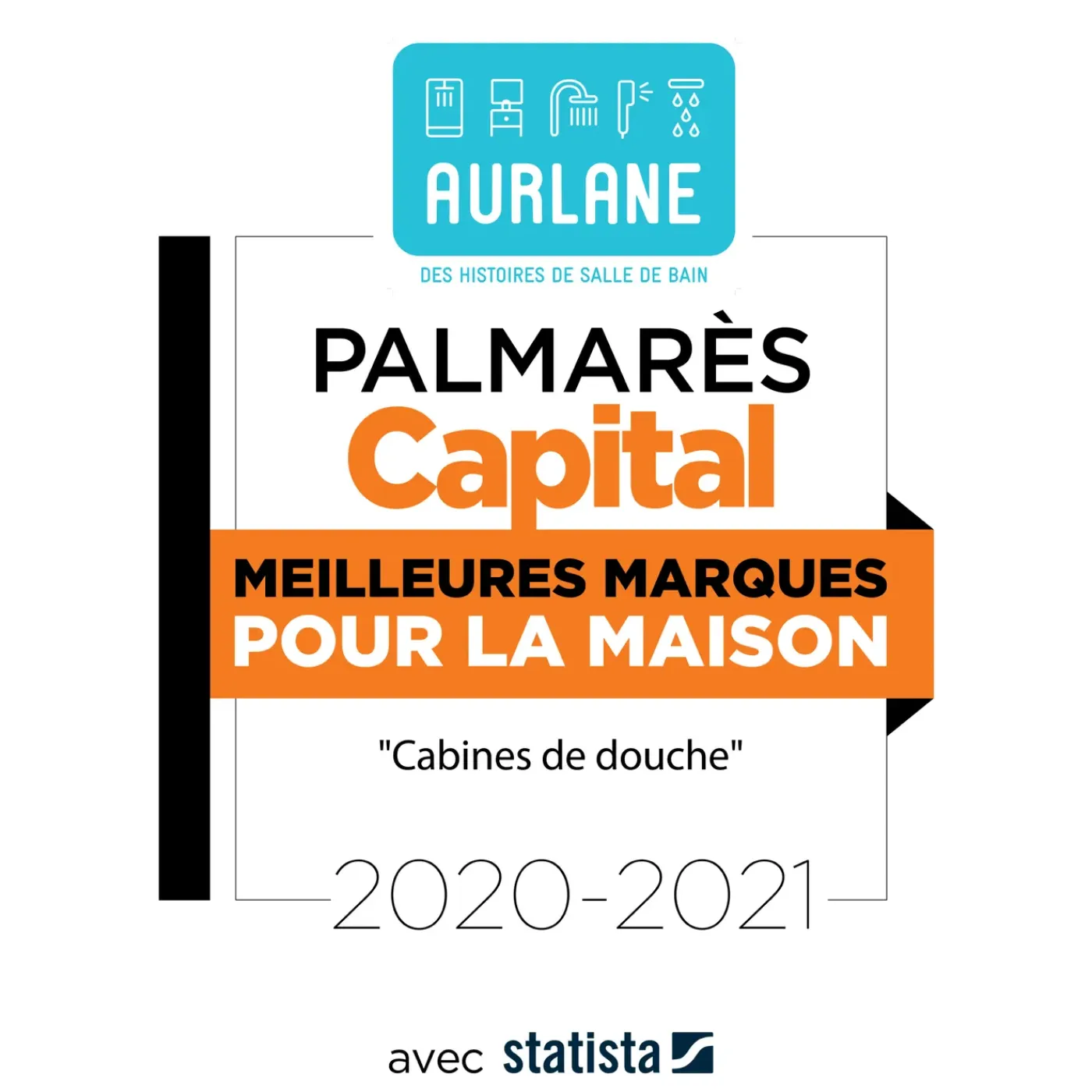 Aurlane - Douchecabine - Zeeny - Wit - 85x85x210cm