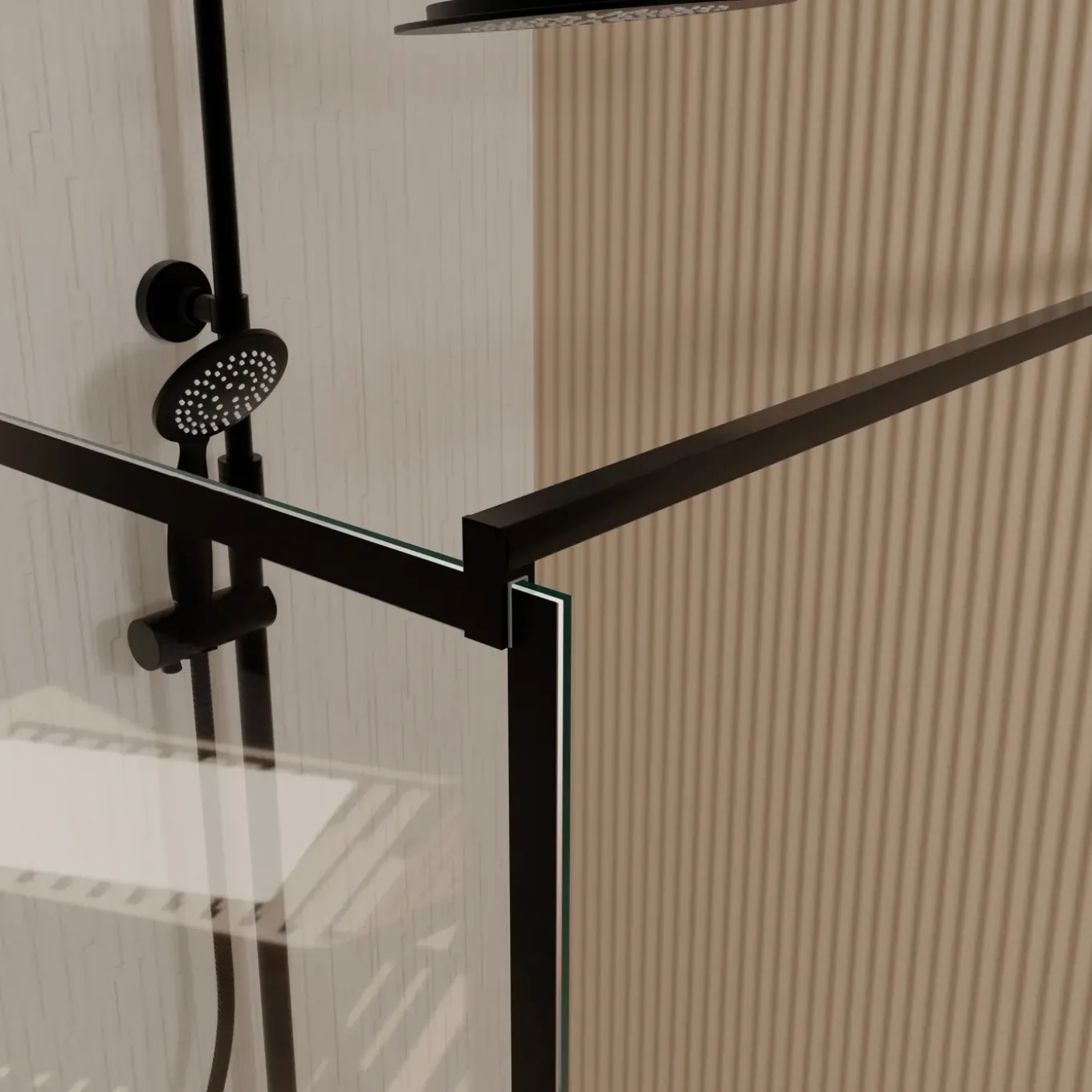 Aurlane - Douchewand - Blocks Anticalcaire - Andere - 140x140x195cm