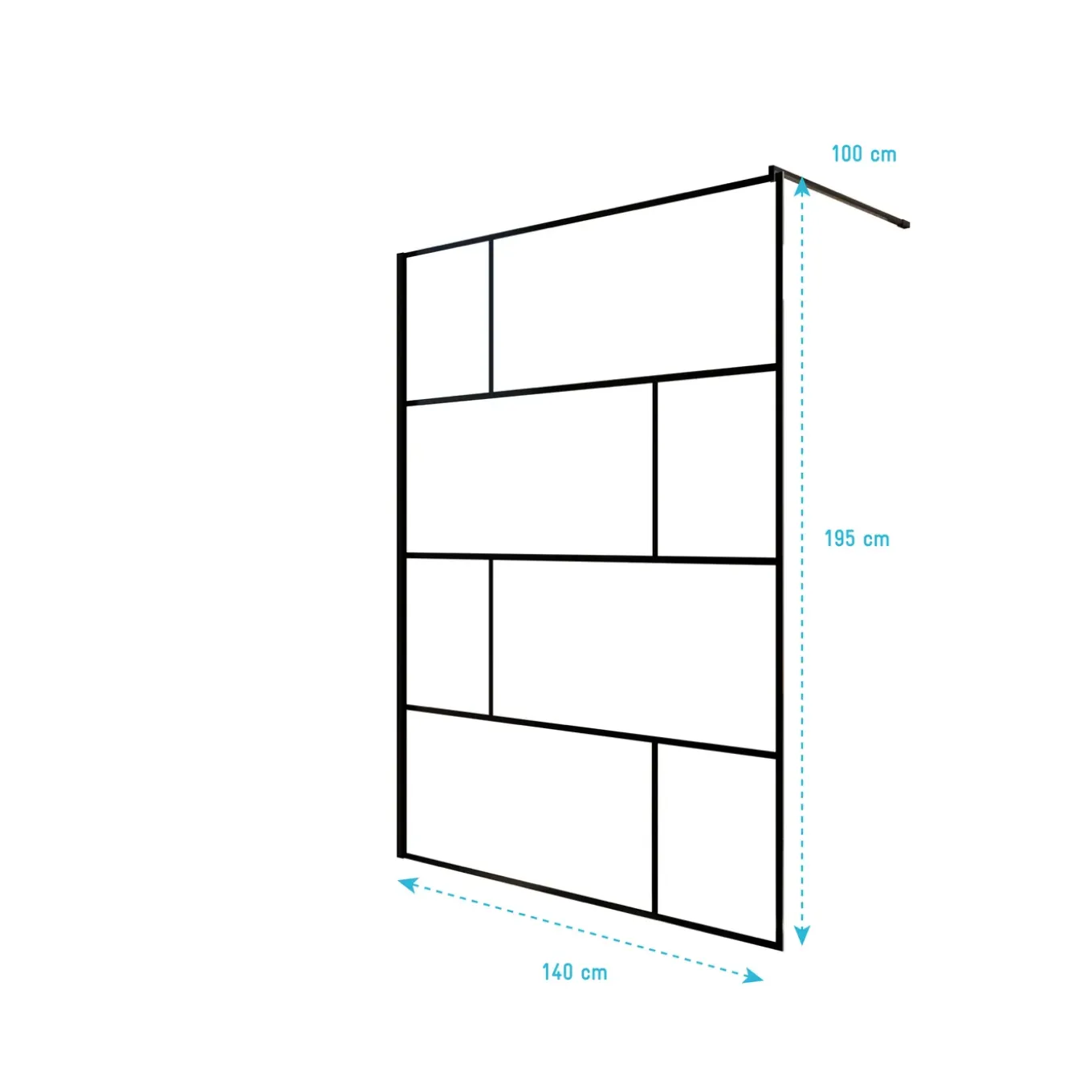 Aurlane - Douchewand - Blocks Anticalcaire - Andere - 140x140x195cm
