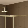 Aurlane Inloopdouche Art Deco Round 120x195cm - Goud Profiel - 5 mm Helder Glas