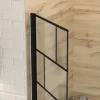 Aurlane Opvouwbare Badwand met Zeefdruk 80x140 cm
