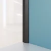 Aurlane 2 profielen eindstuk 210x0,3cm mat zwart