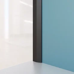 Aurlane 2 profielen eindstuk 210x0,3cm mat zwart