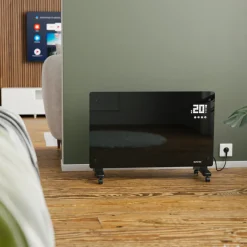 Auronic Elektrische Kachel – Met Thermostaat En Afstandsbediening - 2000w Heater - Zwart