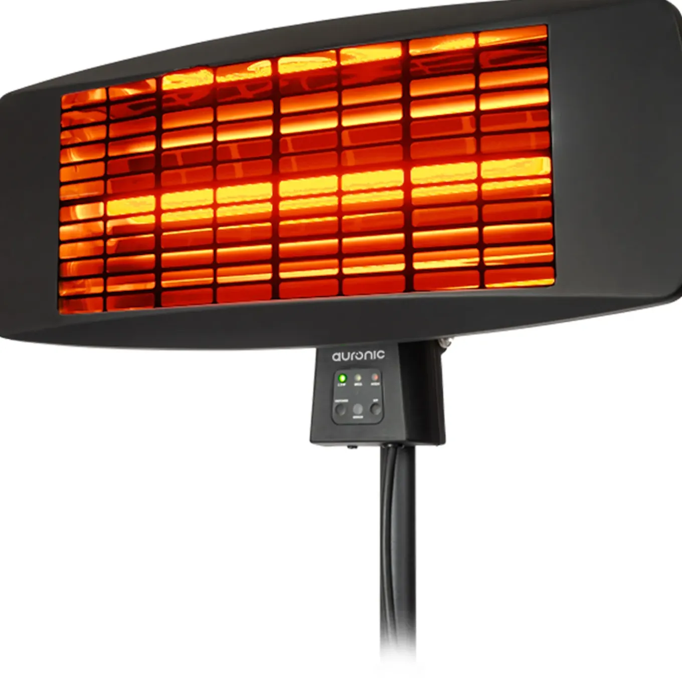 Auronic Terrasverwarmer - Zwart - Staand/hangend - 2000w - Afstandsbediening