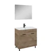 Royo Ava badmeubelset 80cm 2 deuren eik en zwart