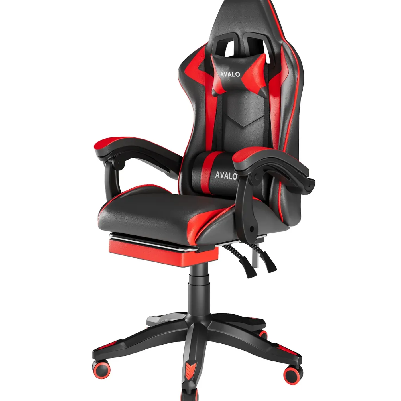 Avalo Gaming Stoel - Gamestoel - Ergonomische Bureaustoel Verstelbaar - Gaming Chair - Zwart/rood