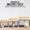 Avalo Hondenbench L - Bench Voor Honden - Opvouwbare Kooi - 2 Deuren - 92x57x64 Cm