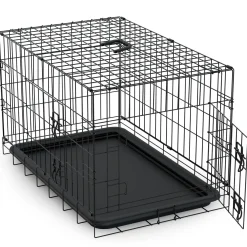 Avalo Hondenbench L - Bench Voor Honden - Opvouwbare Kooi - 2 Deuren - 92x57x64 Cm