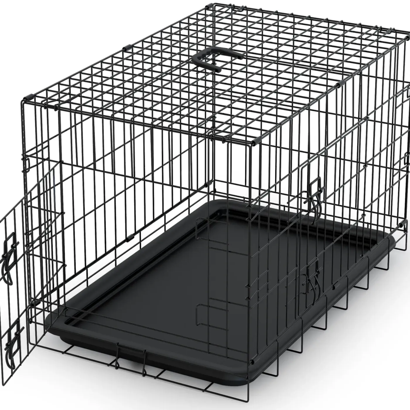 Avalo Hondenbench Xxl - Bench Voor Honden - Opvouwbare Kooi - 2 Deuren - 122x74x80 Cm