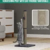 Avalo Krabpaal Met Speelballetje - 36x36x74 - Donkergrijs - Krabpaal Voor Katten