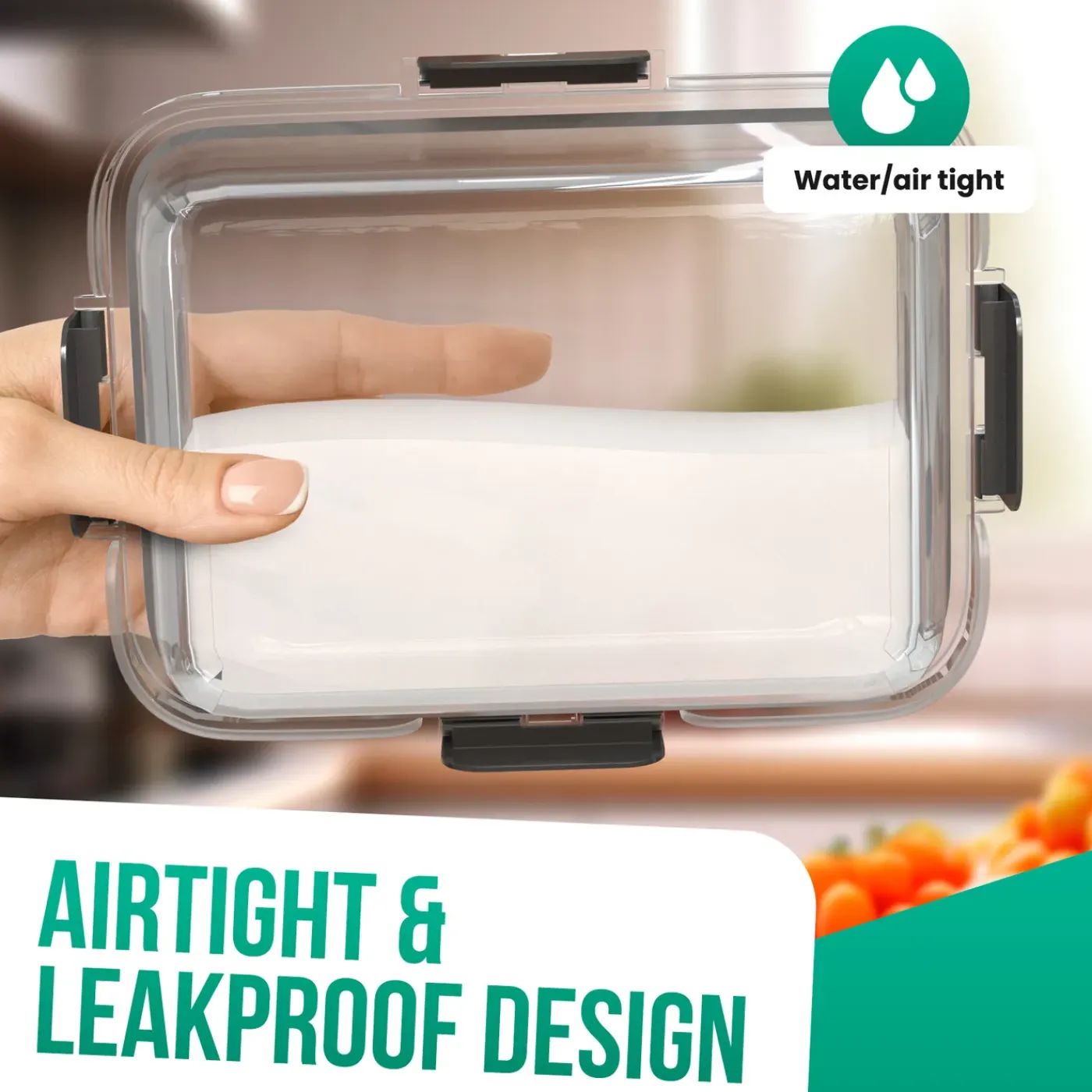 Avalo Vershoudbakjes Glas - Meal Prep Bakjes - Diepvriesbakjes - Met Deksel - 5 Delig 1060ml