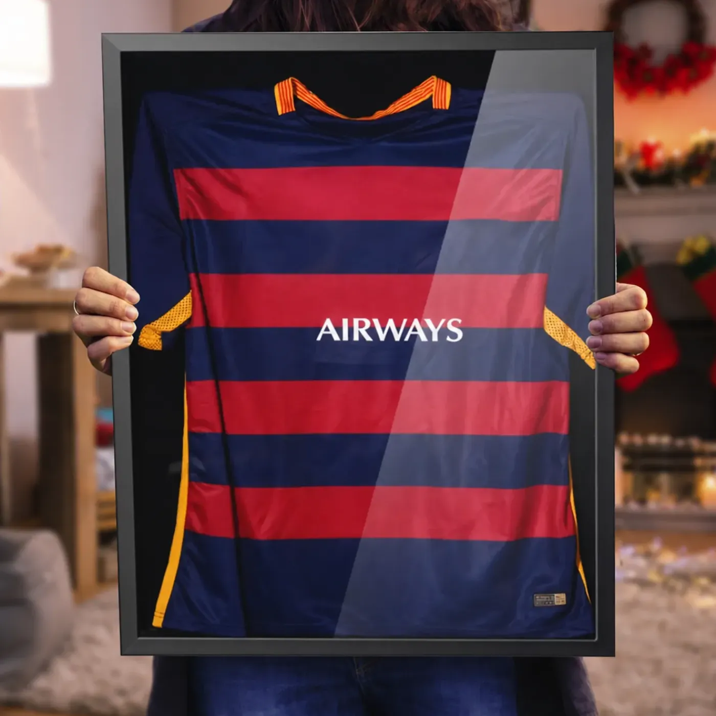 Avalo Wissellijst Voetbalshirt - 3d Box Frame - 60x80cm - Zwart - Shirt Inlijsten - Diepe Fotolijst