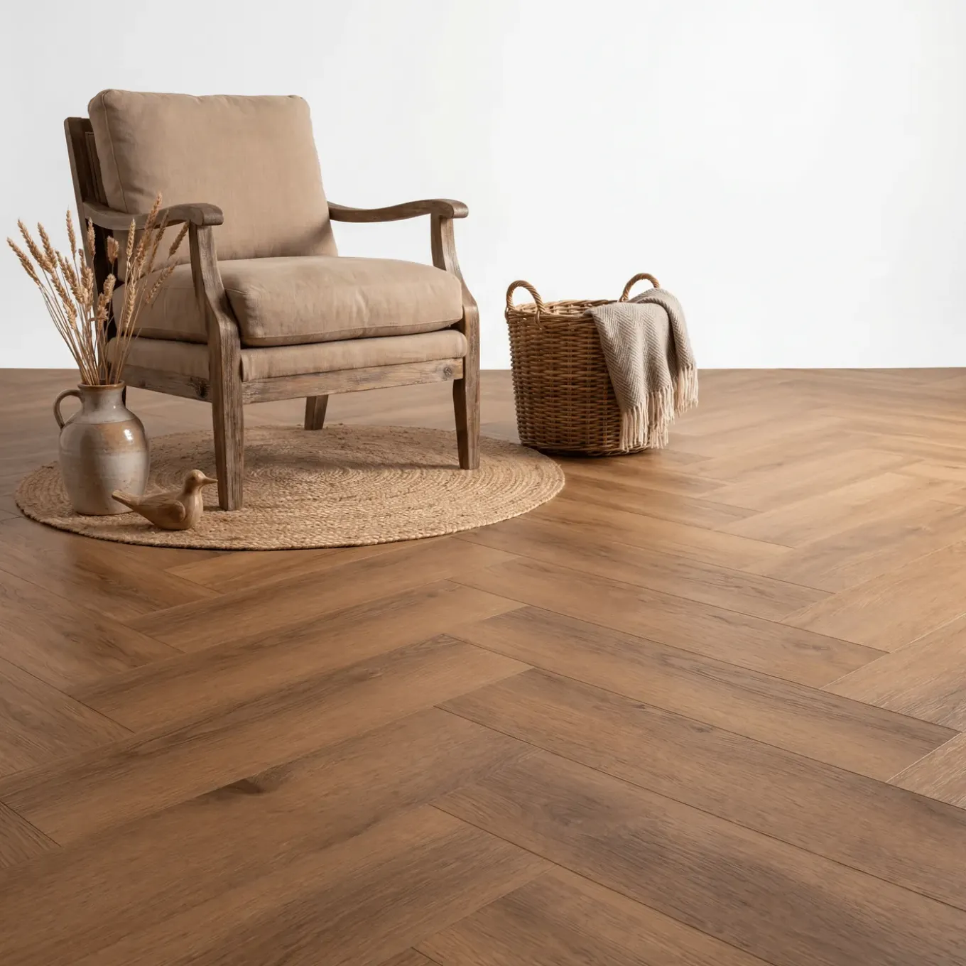 Avenza Essence Visgraat Dark Oak Klik Pvc