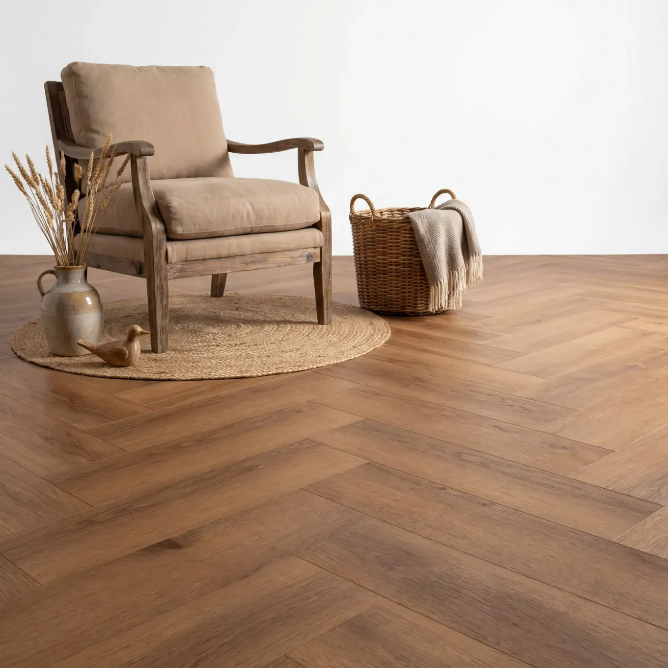 Avenza Essence Visgraat Dark Oak Klik Pvc