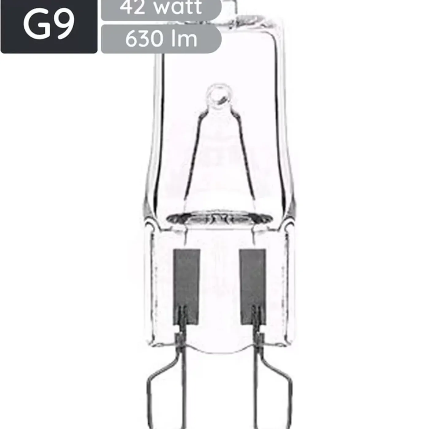 Avide Halogeen Insteeklamp G9 - 42w 630lm 3000k - Warm Wit Licht - Dimbaar - 5 Stuks