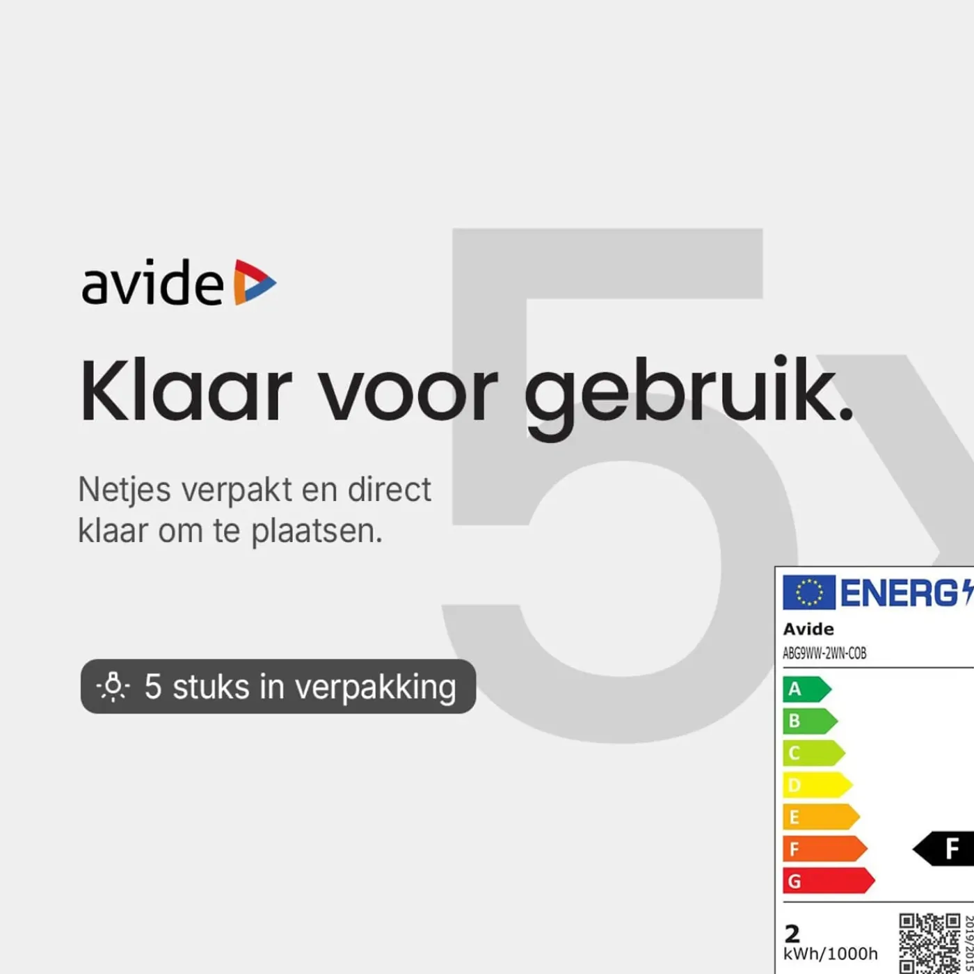 Avide Halogeen Insteeklamp G9 - 42w 630lm 3000k - Warm Wit Licht - Dimbaar - 5 Stuks