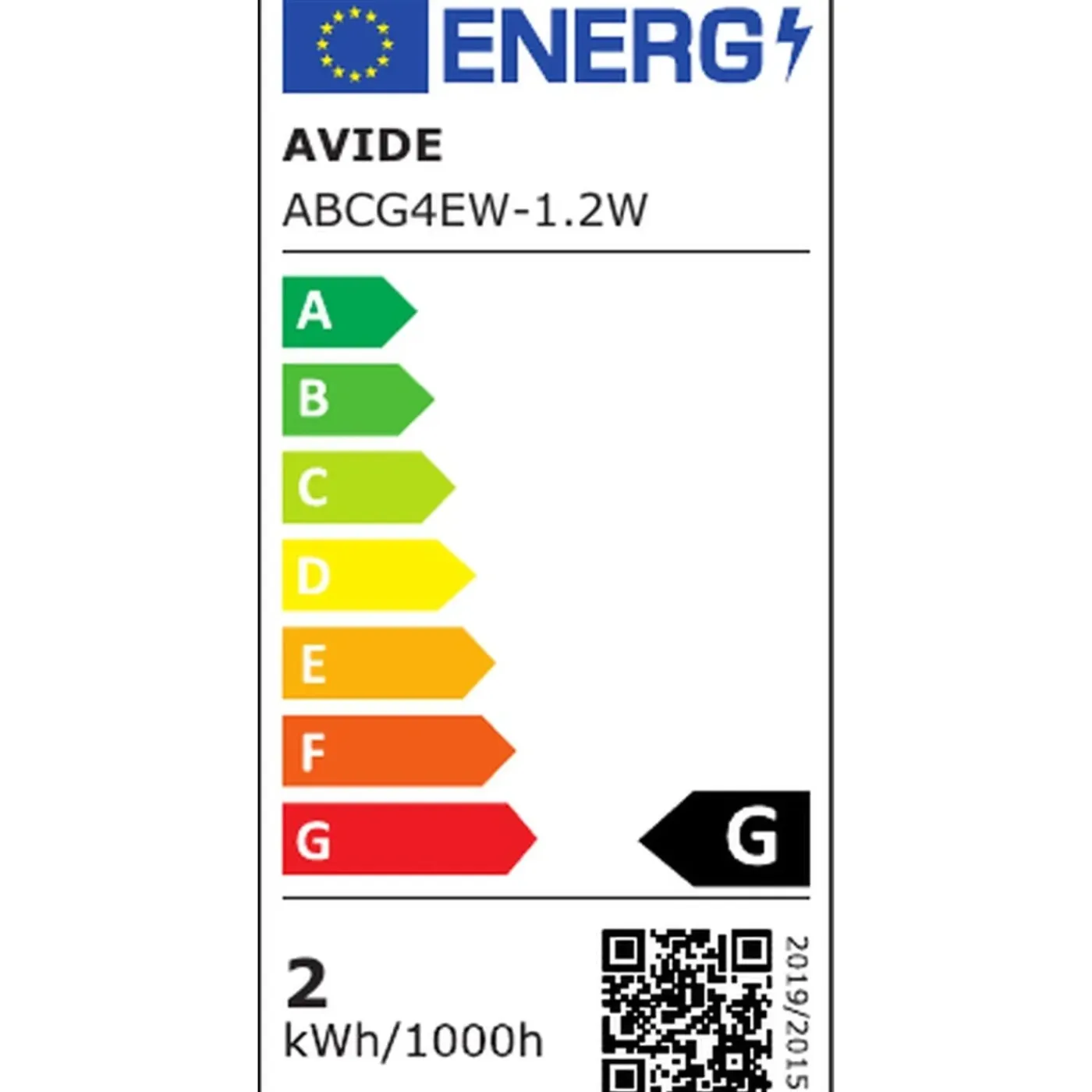 Avide Led Insteeklamp G4 - 1.2w 90lm 2700k 12v - Warm Wit Licht - Vervangt 10w - 1 Stuk