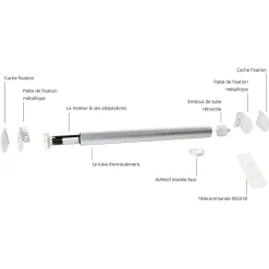 Avosdim Rolgordijnmotoriseringspakket - Diam.40 - 120cm
