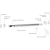 AVOSDIM Rolgordijnmotoriseringspakket - Diam.40 - 80cm