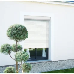 Avosdim Rolluik Elektrisch Bedraad Somfy Aluminium Wit B180 X H215 Cm Inkortbaar