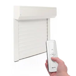 AvosDim Rolluik Elektrisch Radio Somfy Aluminium Wit B150 X H155 Cm Inkortbaar