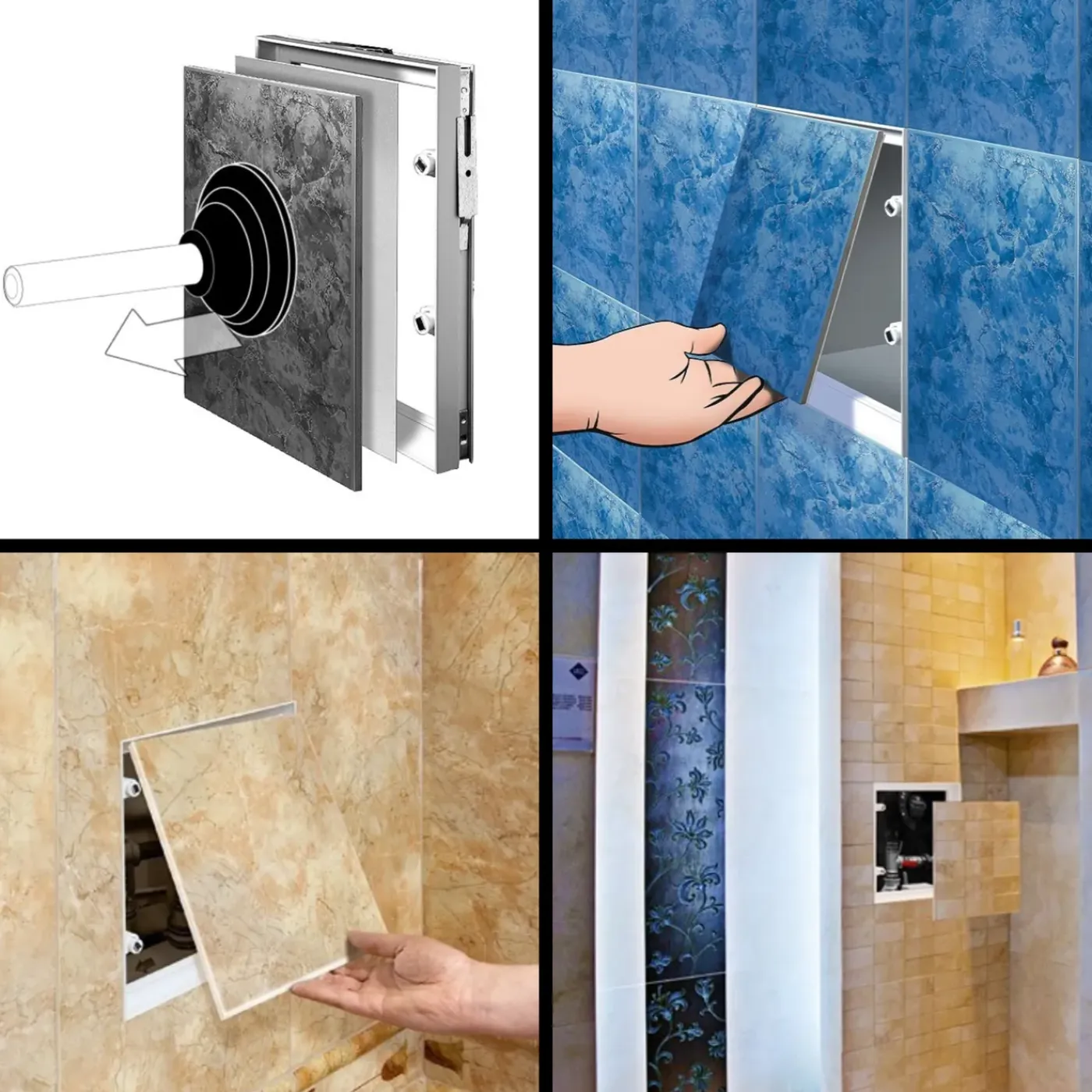 Awenta toegang paneel 250x330mm magnetische wand inspectie deur
