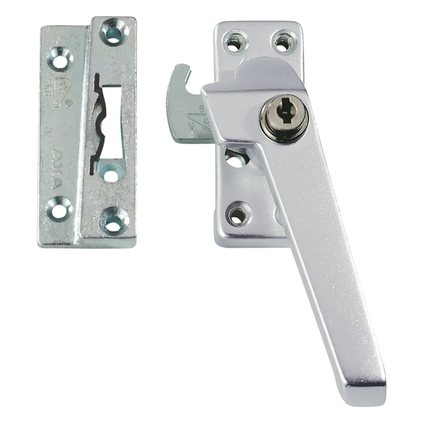 AXA – Raamslot – 3319 – Afmetingen 105 x 40 mm – SKG1 – Zilver rechts