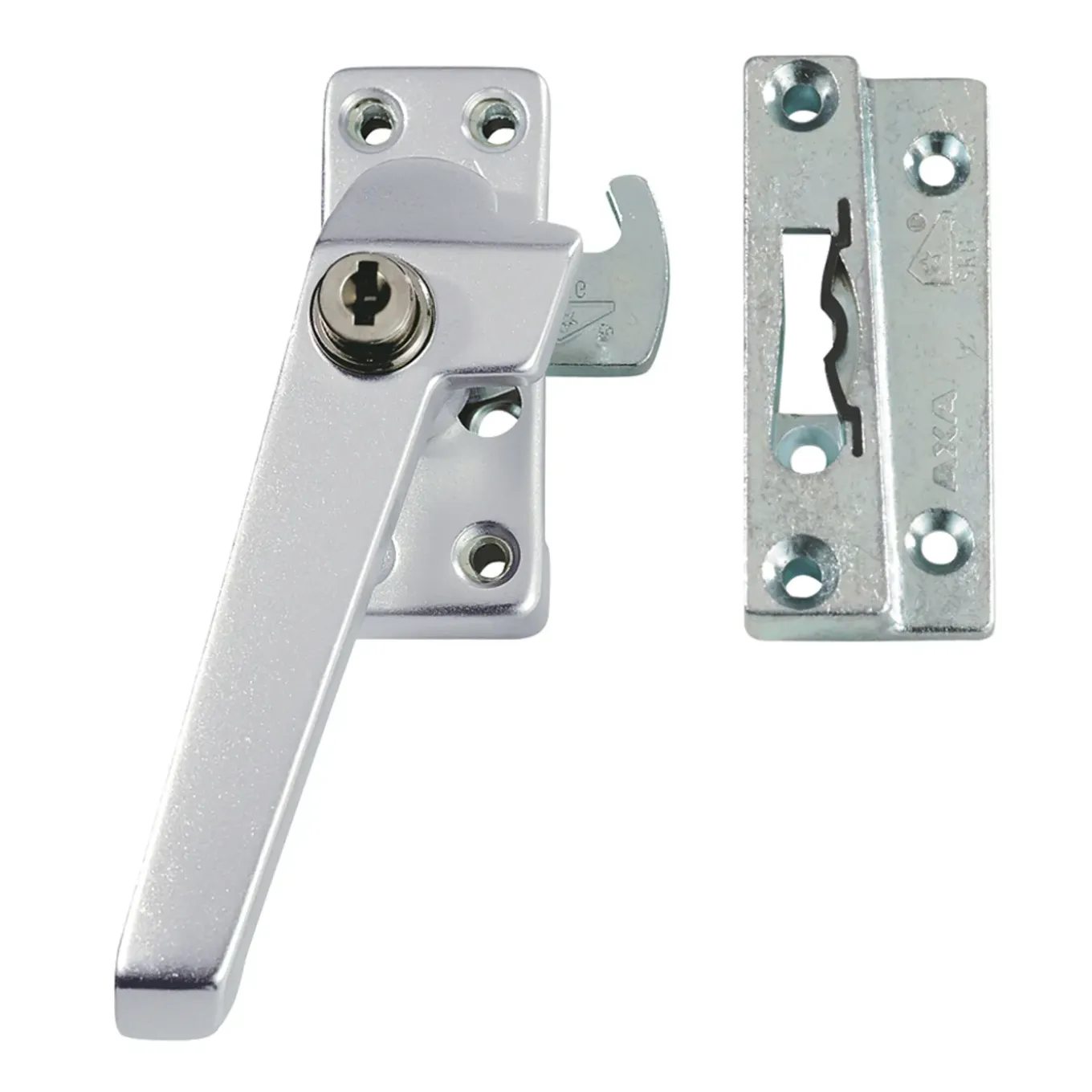 AXA – Raamslot – 3319 – Links – Afmetingen 105 x 40 mm – SKG1 – Zilver