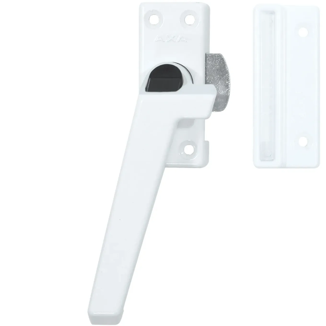 Axa - Raamsluiting - Model 3308 - Aluminium Wit - Afsluitbaar Met Knop - Ls