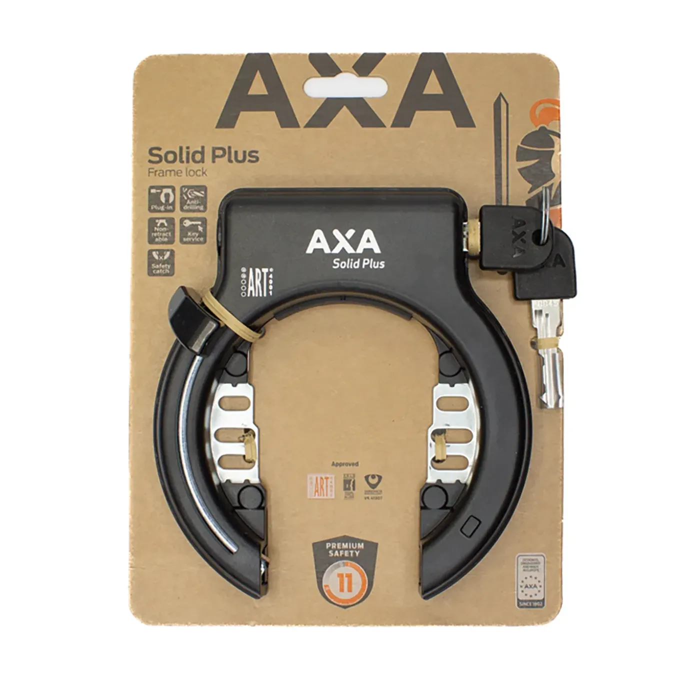 Axa ringslot Solid Plus Art 2 zwart