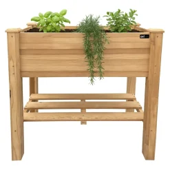 AXI Ari Kweektafel - Hout - Verhoogde Plantenbak Met Opbergplank