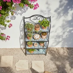Axi Cleo Metalen Plantenrek Met Mozaïek Multikleur - 4 Niveaus