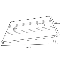 Axi Cornhole Set - 2 Borden - 91x60 Cm