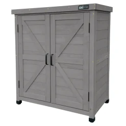Axi Felix Opbergkast Van Hout - Grijs - 80 X 45 X 93 Cm
