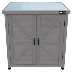 Axi Felix Opbergkast Van Hout - Grijs - 80 X 45 X 93 Cm
