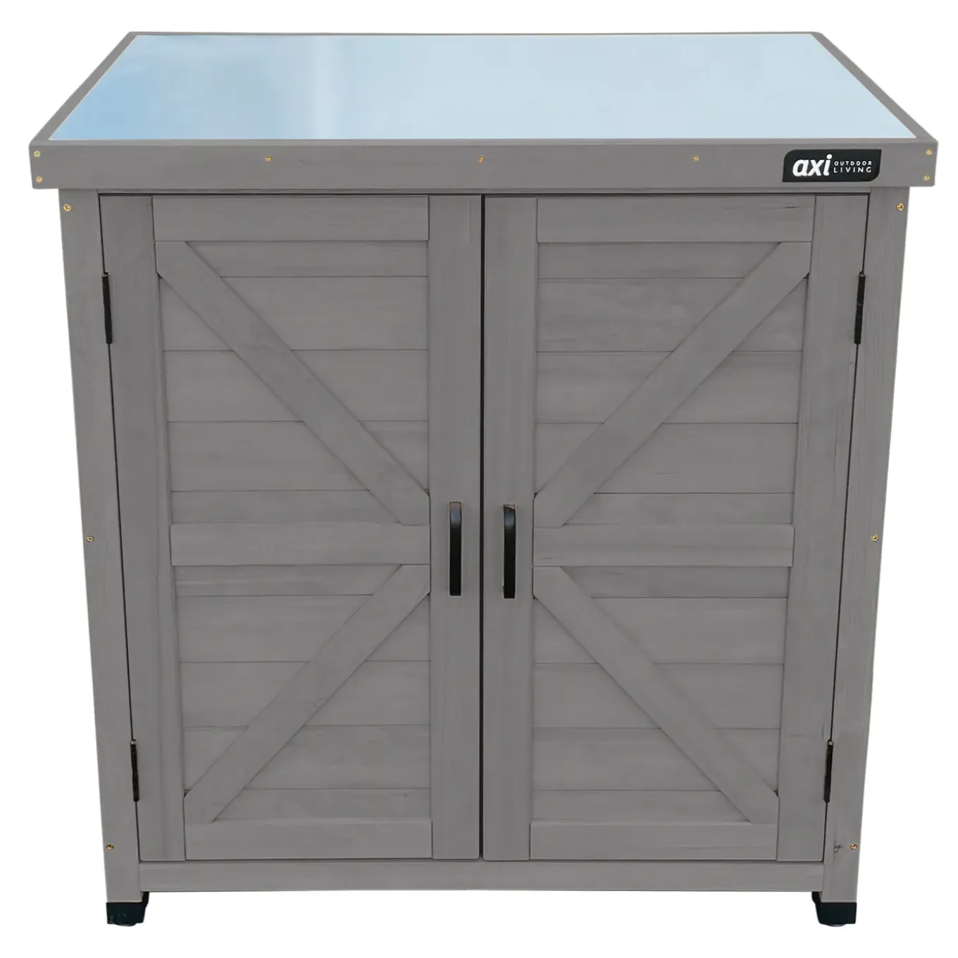 Axi Felix Opbergkast Van Hout - Grijs - 80 X 45 X 93 Cm