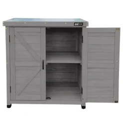 Axi Felix Opbergkast Van Hout - Grijs - 80 X 45 X 93 Cm