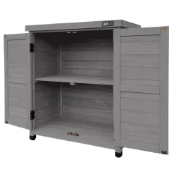 Axi Felix Opbergkast Van Hout - Grijs - 80 X 45 X 93 Cm
