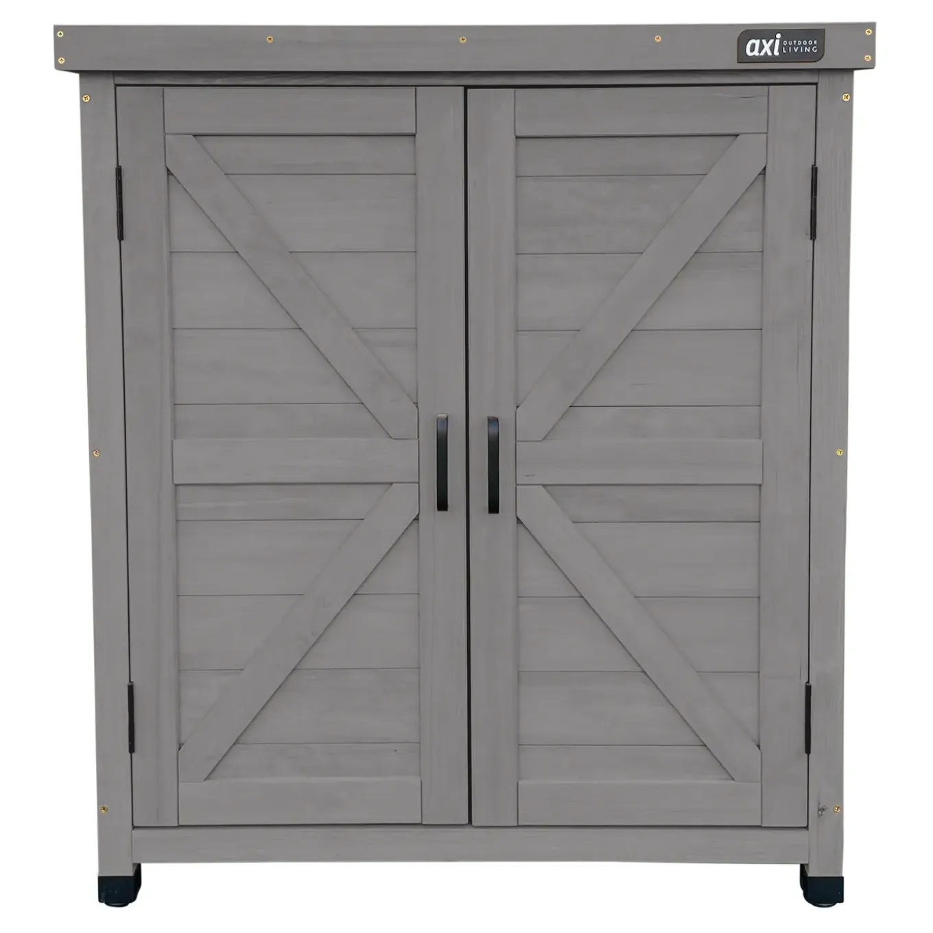 Axi Felix Opbergkast Van Hout - Grijs - 80 X 45 X 93 Cm