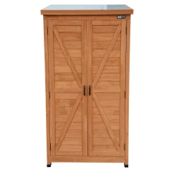 AXI Hugo Opbergkast Van Hout - Koffiebruin - 85 X 52 X 174 Cm
