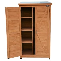 AXI Hugo Opbergkast Van Hout - Koffiebruin - 85 X 52 X 174 Cm