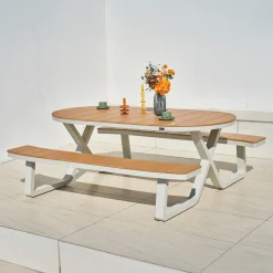 Axi Jax Picknicktafel - 2 Banken - Ovaal - 6 Personen
