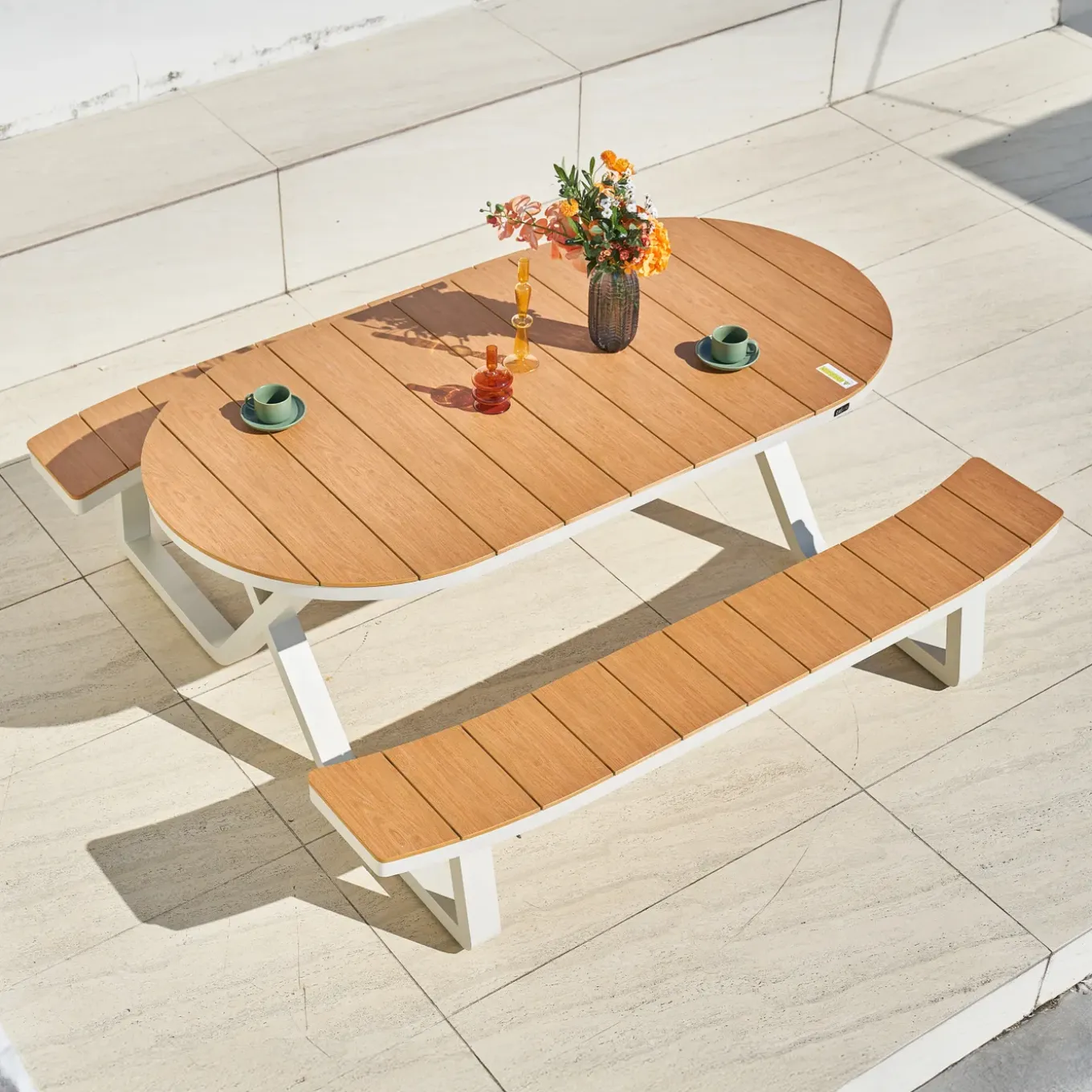 Axi Jax Picknicktafel - 2 Banken - Ovaal - 6 Personen