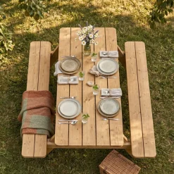 Axi Jean Picknicktafel - 6 Personen - Van Hout - Bruin