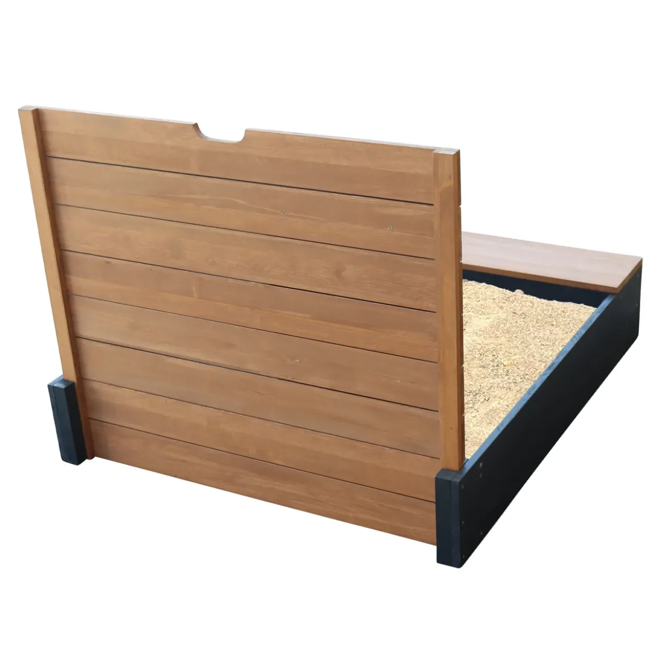 Axi Mandy Zandbak 100 X 90 Cm Met Bankje Hout Antraciet/bruin